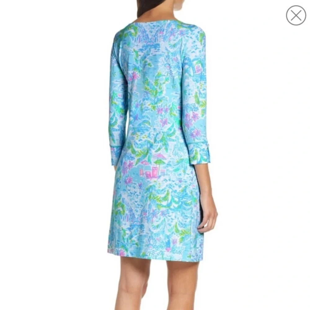 Lilly Pulitzer Sophie Dress Size S Blue Career Teacher Graduation - Picture 2 of 9